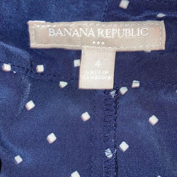 Banana Republic Dress Pants- Navy/White Size 4 - Picture 2 of 4